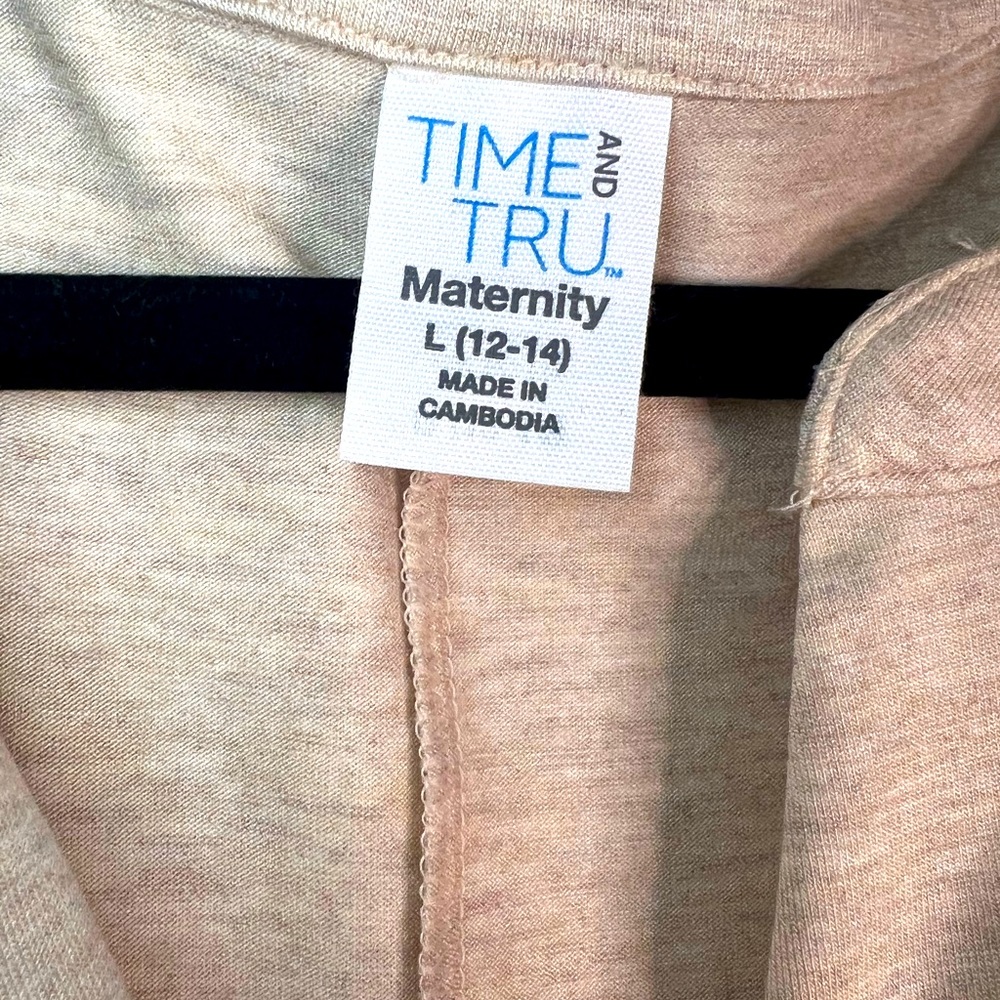 NWT SALE-FINAL MARKDOWN Time and Tru maternity shirt size XL - Picture 5 of 5